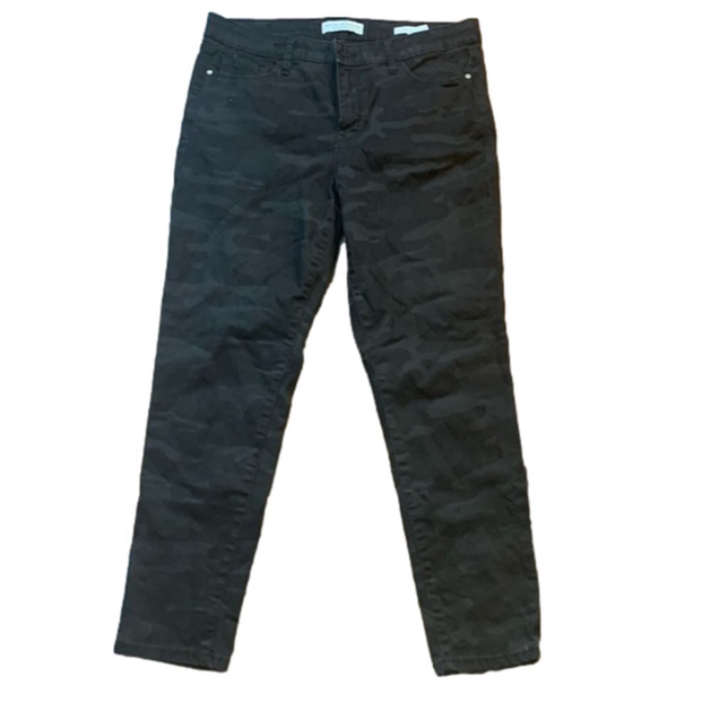 Sanctuary ankle skinny size 10 black camo jeans box 20